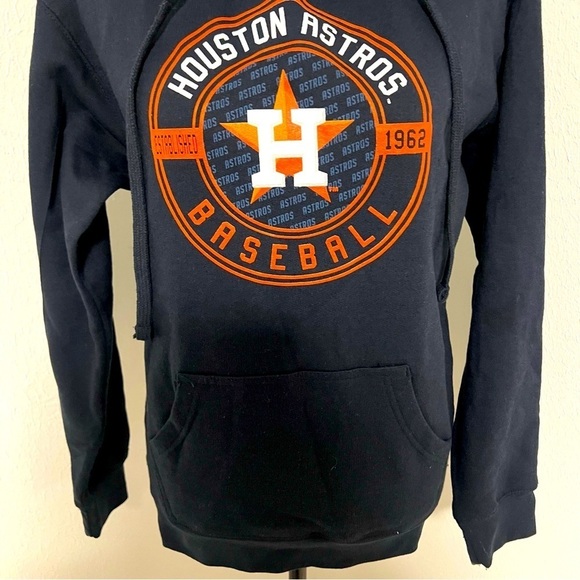 Stitches Genuine Merchandise MLB Small Navy Houston Astros Sweatshirt Hoodie EUC - Picture 3 of 9